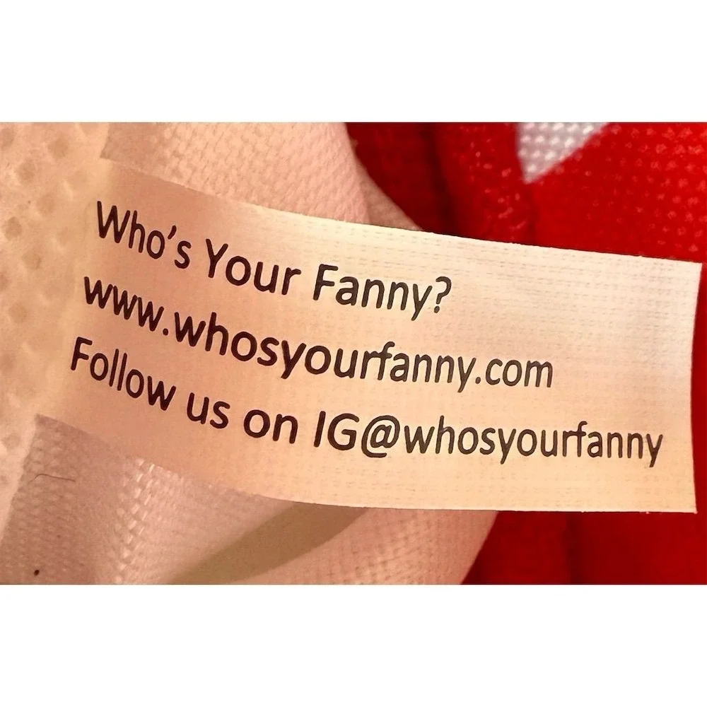 Patriotic American Flag Fanny Pack Multicolor Novelty Design who is your fanny?